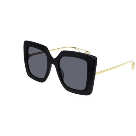 gg0435s gucci sunglasses|Gucci Square/Rectangle Sunglasses Black Gold Grey Luxury .